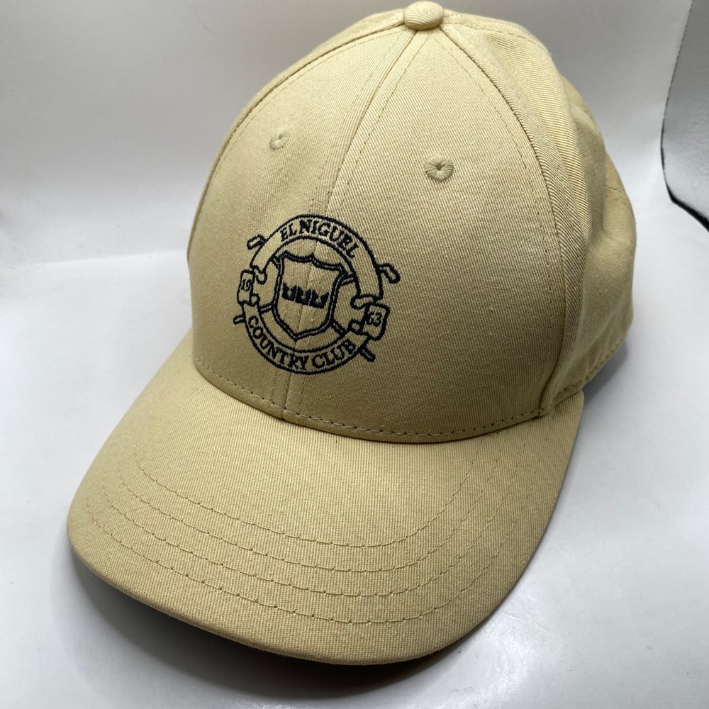 EL NIGUEL COUNTRY CLUB Pukka Golf Hat Cap Mens Tan Cotton Adjustable Strapback